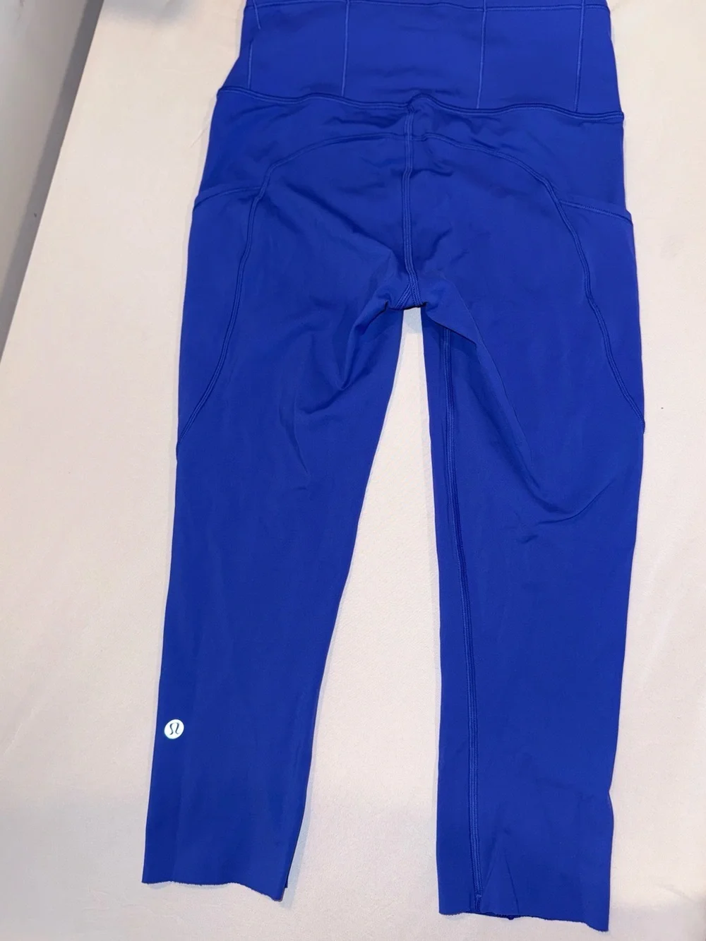Lululemon Women Athletic Active Purple Crop High-Waist Pocket Leggings Size XS
